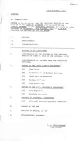 Administrative record - City of Sunshine - Commissioner Mr Alexander Alex George Gillon Collection 1976 - 1982 - Notice of ordinary meeting of the council of the City of Sunshine to be held on 19th October 1977, City of Sunshine, 12th October 1977