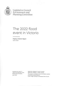 Document - Maribyrnong River The 2022 Flood Event In Victoria Reports, Parliament of Victoria, 2024