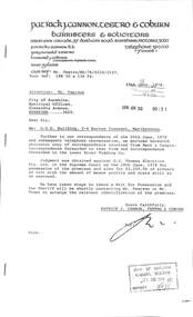 Administrative record - City of Sunshine - Commissioner Mr Alexander Alex George Gillon Collection 1976 - 1982 - G.U.D. Building 2- 4 Burton Crescent Maribyrnong 29th June 1978, City of Sunshine, 29th June 1978