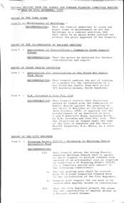 Administrative record - City of Sunshine - Commissioner Mr Alexander Alex George Gillon Collection 1976 - 1982 - Matters from agenda and planning meeting 14th November 1978, City of Sunshine, 14th November 1978