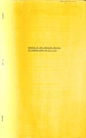 Administrative record - City of Sunshine - Commissioner Mr Alexander Alex George Gillon Collection 1976 - 1982 - Minutes of the ordinary meeting of council held on 28th Nov 1978, City of Sunshine, 28th November 1978
