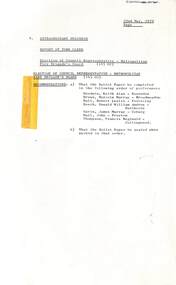Administrative record - City of Sunshine - Commissioner Mr Alexander Alex George Gillon Collection 1976 - 1982 - Extraordinary business 22nd May 1979, City of Sunshine, 22nd May 1979
