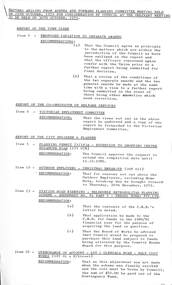 Administrative record - City of Sunshine - Commissioner Mr Alexander Alex George Gillon Collection 1976 - 1982 - Matters Arising Agenda And Forward Committee 30th October 1979, City of Sunshine, 29th October 1979