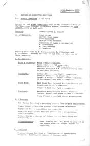 Administrative record - City of Sunshine - Commissioner Mr Alexander Alex George Gillon Collection 1976 - 1982 - Report of committee meetings 14th August 1979, City of Sunshine, 14th August 1979