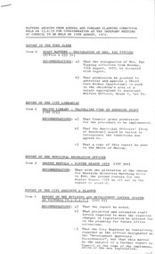Administrative record - City of Sunshine - Commissioner Mr Alexander Alex George Gillon Collection 1976 - 1982 - Matters Arising Agenda And Forward Committee 14th August 1979, City of Sunshine, 13th August 1979