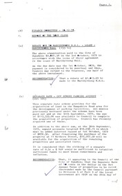 Administrative record - City of Sunshine - Commissioner Mr Alexander Alex George Gillon Collection 1976 - 1982 - Finance committee report 10th December 1979, City of Sunshine, 10th December 1979