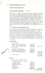 Administrative record - City of Sunshine - Commissioner Mr Alexander Alex George Gillon Collection 1976 - 1982 - Finance committee report 26th March 1979, City of Sunshine, 26th March 1979