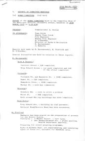 Administrative record - City of Sunshine - Commissioner Mr Alexander Alex George Gillon Collection 1976 - 1982 - Committee meeting reports 27th March 1979, City of Sunshine, 27th March 1979