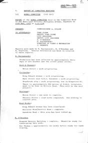 Administrative record - City of Sunshine - Commissioner Mr Alexander Alex George Gillon Collection 1976 - 1982 - Report of committee meetings 22nd May 1979, City of Sunshine, 22nd May 1979