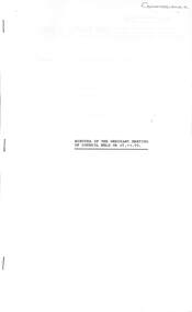 Administrative record - City of Sunshine - Commissioner Mr Alexander Alex George Gillon Collection 1976 - 1982 - Minutes of the ordinary meeting of council held on 27th Nov 1979, City of Sunshine, 27th November 1979