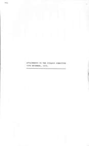 Administrative record - City of Sunshine - Commissioner Mr Alexander Alex George Gillon Collection 1976 - 1982 - Attachments to the finance committee meeting 10th December 1979, City of Sunshine, 10th December 1979