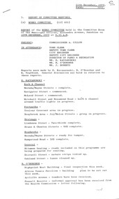 Administrative record - City of Sunshine - Commissioner Mr Alexander Alex George Gillon Collection 1976 - 1982 - Report of committee meetings 11th December 1979, City of Sunshine, 11th December 1979
