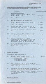 Administrative record - City of Sunshine - Commissioner Mr Alexander Alex George Gillon Collection 1976 - 1982 - Authorizing the affixing the common seal 12th February 1980, City of Sunshine, 12th February 1979