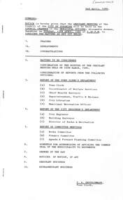 Administrative record - City of Sunshine - Commissioner Mr Alexander Alex George Gillon Collection 1976 - 1982 - Notice of ordinary meeting of the council 15th April 1980, City of Sunshine, 2nd April 1979