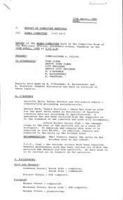 Administrative record - City of Sunshine - Commissioner Mr Alexander Alex George Gillon Collection 1976 - 1982 - Report of committee meetings 15th April 1980, City of Sunshine, 15th April 1979