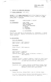 Administrative record - City of Sunshine - Commissioner Mr Alexander Alex George Gillon Collection 1976 - 1982 - Report of committee meetings 23rd June 1980, City of Sunshine, 24th June 1980