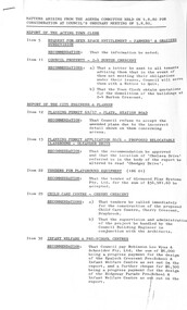 Administrative record - City of Sunshine - Commissioner Mr Alexander Alex George Gillon Collection 1976 - 1982 - Matters Arising From Agenda Committee 5th August 1980, City of Sunshine, 4th August 1980