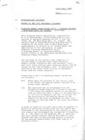 Administrative record - City of Sunshine - Commissioner Mr Alexander Alex George Gillon Collection 1976 - 1982 - Extraordinary business 10th June 1980, City of Sunshine, 10th June 1980