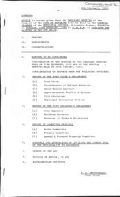 Administrative record - City of Sunshine - Commissioner Mr Alexander Alex George Gillon Collection 1976 - 1982 - Notice of ordinary meeting of the council 12th February 1980, City of Sunshine, 6th January 1980