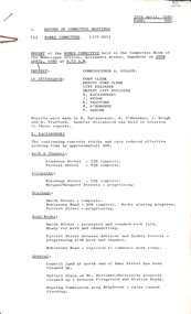 Administrative record - City of Sunshine - Commissioner Mr Alexander Alex George Gillon Collection 1976 - 1982 - Report of committee meetings 28th April 1980, City of Sunshine, 29th April 1980