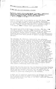 Administrative record - City of Sunshine - Commissioner Mr Alexander Alex George Gillon Collection 1976 - 1982 - Report of committee meetings 12th August 1980, City of Sunshine, 12th August 1980