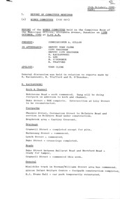 Administrative record - City of Sunshine - Commissioner Mr Alexander Alex George Gillon Collection 1976 - 1982 - Report of committee meetings 13th October 1980, City of Sunshine, 14th October 1980