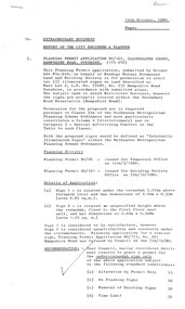 Administrative record - City of Sunshine - Commissioner Mr Alexander Alex George Gillon Collection 1976 - 1982 - Extraordinary business 14th October 1980, City of Sunshine, 14th October 1980