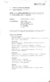 Administrative record - City of Sunshine - Commissioner Mr Alexander Alex George Gillon Collection 1976 - 1982 - Report of committee meetings 27th October 1980, City of Sunshine, 28th October 1980