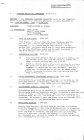 Administrative record - City of Sunshine - Commissioner Mr Alexander Alex George Gillon Collection 1976 - 1982 - Report of committee meetings 11th December 1980, City of Sunshine, 13th January 1981