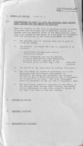 Administrative record - City of Sunshine - Commissioner Mr Alexander Alex George Gillon Collection 1976 - 1982 - Orders of the Day 10th February 1981, City of Sunshine, 10th February 1981