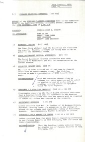 Administrative record - City of Sunshine - Commissioner Mr Alexander Alex George Gillon Collection 1976 - 1982 - Report of the committee meetings 13th January 1980, City of Sunshine, 13th January 1981