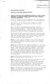 Administrative record - City of Sunshine - Commissioner Mr Alexander Alex George Gillon Collection 1976 - 1982 - Extraordinary business 7th April 1981, City of Sunshine, 7th April 1981