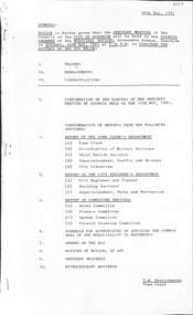 Administrative record - City of Sunshine - Commissioner Mr Alexander Alex George Gillon Collection 1976 - 1982 - Notice of ordinary meeting of the council 26th May 2026, City of Sunshine, 20th May 1981