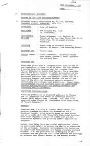 Administrative record - City of Sunshine - Commissioner Mr Alexander Alex George Gillon Collection 1976 - 1982 - Extraordinary business 24th November 1981, City of Sunshine, 24th November 1981