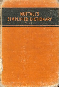 Book - Nuttall's Simplified Dictionary