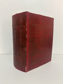 Book - Sands and McDougall's 1952 Directory, Sands & McDougall's, Sands and McDougall's Directory of Victoria 1952, 1952