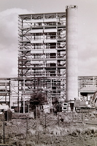 Photograph - Albion Explosive Factory Northern RDX Acid Plant Chimney Demolition 1990 Photographs, Sharon Cavanagh, 26th July 1990