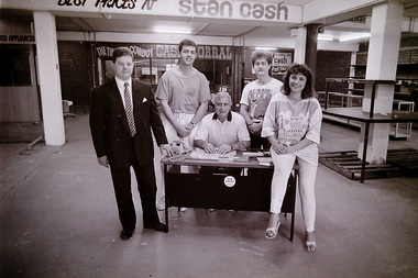 Photograph - Stan Cash Store St. Albans Staff Photograph, Carmel Bazzano, 10th January 1990