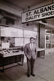 Photograph - St. Albans Quality Shoe Store St. Albans 1991 Photograph, Jerry Galea, 15th February 1991