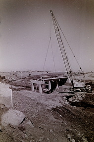 Photograph - Somerville Road Kororoit Creek Bridge Under Construction 1990 Photographs, Sharon Cavanagh, 15th February 1990