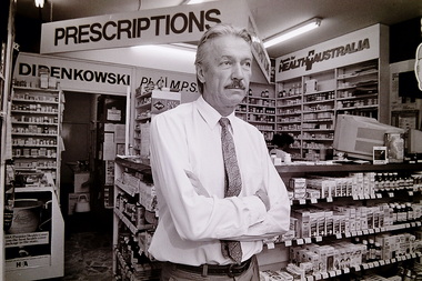 Photograph - Eugene Didenkowski St. Albans Pharmacy 1991 Photograph, Adam Ellwood, 15th March 191