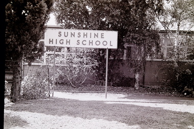 Photograph - Sunshine Schools Old Signs - Sunshine High School, Adam Ellwood, 14th April 1991