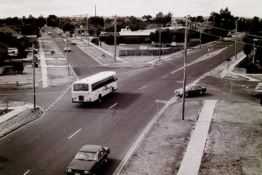 Photograph - Arthur Street, Alfrieda Street And Biggs Street Intersection Aerial 1991 Photograph, Sharon Cavanagh, 21st March 1991
