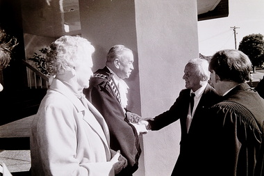 Photograph - Lieutenant Governor Of Victoria Samuel McCaughey Visit To Sunshine 1990 Photographs, Adam Ellwood, 29th June 1990