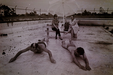 Photograph - Deer Park Swimming Pool Station Road Deer Park 1988 Photograph, Adam Ellwood, 21st October 1988