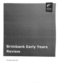 Document - Brimbank Early Years Review Final Report March 2022, Brimbank City Council, March 2022