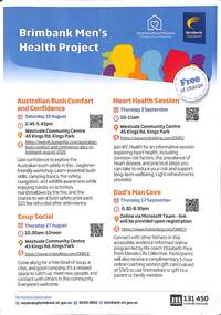 Flyer - Brimbank City Council Men's Health Project 2026 Flyer Front, Brimbank City Council, 2026