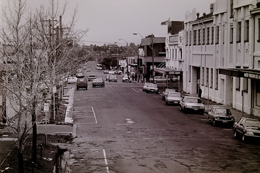 Photograph - Devonshire Road Sunshine Look East From Railway Pedestrian Bridge 1992 Photograph, Sharon Cavanagh, 24th September 1992