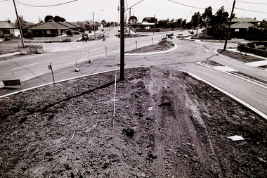 Photograph - Arthur Street, Alfrieda Street And Biggs Street Intersection Road Works 1992 Photograph, John Edwards, 28th October 1992