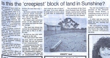 Archive - Deer Park Oval The Creepist Block Of Land In Sunshine